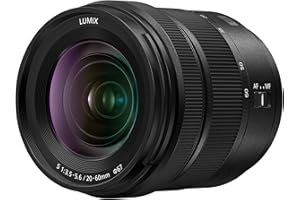 Panasonic Lumix S 20-60mm F3.5-5.6 | Objectif Zoom polyvalent Plein Format S-R2060E (Grand angle 20mm, Zoom 60mm, Mise au point 15cm, Tropicalisé, Compact et léger) Noir – Compatible monture L