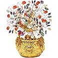 Excefore Crystal Tree Feng Shui Citrine Multicolor Crytal Money Tree Bonsai with Chinese Decoration for Luck and Wealth