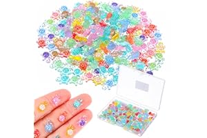 TIESOME 200Pcs Tiny Rsin Turtles, Mini Resin Animals Tiny Turtles for Crafts Glow in The Dark Miniature Turtle Dollhouse Small Animals Figures for Fairy Garden Ocean Party Favor Landscaping Decoratio