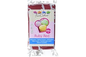‎FUNCAKES FunCakes Fondant -Ruby rot, 250 g