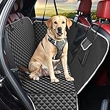 KYG Funda Coche Perro Protector Asiento Coche Perro Impermeable Antidesliante con Ventana de Malla Visible Protector Coche Pe