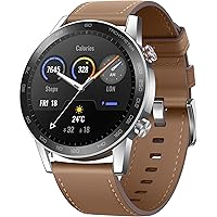 HONOR Magic Watch 2 (46mm, Flax Brown) 14-Days Battery, SpO2, BT Calling & Music Playback, AMOLED Touch Screen, Personalized Watch Faces, 15 Workout Modes, Sleep & HR Monitor, Smart Assistant