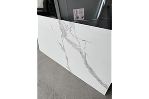 tocdesign | Wandpaneel in Marmoroptik/Granitoptik - Alternative zu Naturstein, Wandfliese, Badfliese, Küchenfliese - Ideal für Küchenrückwand, Badezimmer, Innenbereich | Calacatta