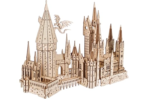 UGEARS Puzzle 3D Harry Potter Château de Poudlard - Maquette en Bois A Construire Puzzle en Bois Adulte, Construction DIY Adulte Loisirs Créatifs Adultes, Maquettes Et Modélisme Harry Potter Cadeau