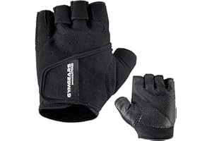 GYMGEARS Guantes Gimnasio para Mujeres y Hombres - Guantes Fitness para Entrenamiento Fuerza, Culturismo, con Pesas y Entrenamiento Crossfit - Unisex