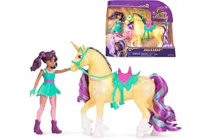 Unicorn Academy Enhörningsskolan - Unicorn Leaf + Ava-docka - enhörning, docka och samlartillbehör - Enhörningsskola-serien inspirerade leksaker - leksak för barn från 4 år och uppåt