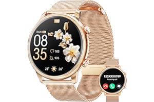 HWAGOL Smartwatch Damen, 1.39" Zoll Touchscreen Smart Watch mit Bluetooth Anrufe, Uhr Damen Herren mit 140+ Sportmodi SpO2 Pulsuhr Schlafmonitor Schrittzähler, Armbanduhr für Android iOS