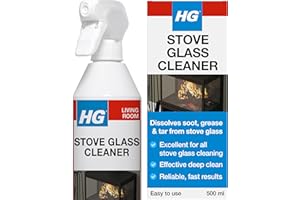 HG Stove Glass Cleaner Spray – Effective Fireplace, Oven & Hearth Cleaner for Soot, Tar & Grease – 500ml