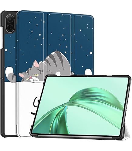 Leder-Folio Hülle Für Honor Pad X8a 11 Zoll (2024) – Mit Stifthalter, Kartenfächern & Standfunktion (Rosa)