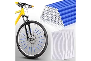 AKOFIC Raggi Riflettenti per Biciclette, Riflettori per Raggi della Bicicletta visibilità a 360° e Montaggio Facile, Catarifrangenti Bici Set con Materiale Riflettente 3M Scotchlite