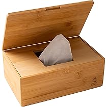 Whchiy Feuchttücher Box Groß - Transparenter Spender Mit Staubdichtem Deckel