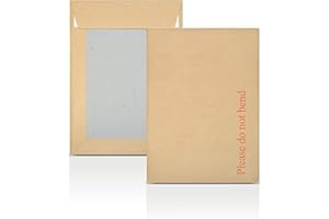 AKAR A5 (C5)- 23x16 cm -229x162mm Please DO NOT Bend PrCardboard Backed Please Do Not Bend Envelope with Peel & Seal Strip Board Back Pocket Peel & Seal Envelopes[Pack of 250]