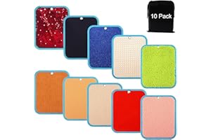 AYYDS Alfombrillas sensoriales para niños autistas, azulejos sensoriales, discos táctiles, juguetes de textura multisensorial, alfombra sensorial, alfombrillas sensoriales (cuadrada)