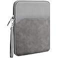 ProElite Polyester Tablet Sleeve Case Cover 12" to 13" for Apple iPad Air 13/Pro 13/Pro 12.9 Samsung Galaxy Tab S7/S8/S9 Plus/S7/S9 FE Plus 12.4", Lenovo Tab P12, Microsoft Surface Pro, Dark Grey
