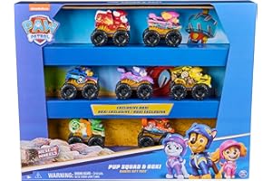 Paw Patrol Patrulla Canina - Pack 7 Coches Pup Squad Racers: Chase, Marshall, Skye, Rubble, Rocky, Zuma y Roxi - Patrulla Canina Juguetes - Regalo Niño 3 años + - 6070169 - Juguetes Niños 3 años +