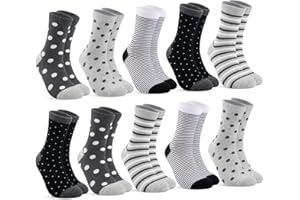 BLU NINFEE 10 par skarpet damskich 39-42/35-38, pończochy damskie, bawełniane, długie skarpety, kolorowe damskie skarpety bawełniane, w paski w kropki