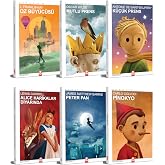 Klasik &Ccedil;ocuk Kitapları Seti, 6 Kitap, Oz B&uuml;y&uuml;c&uuml;s&uuml;, Mutlu Prens, K&uuml;&ccedil;&uuml;k Prens, Alice Harikalar Diyarında, Peter Pan, Pinokyo