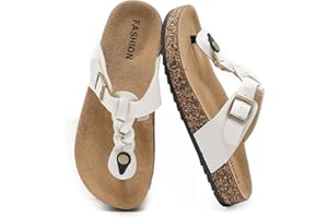 zaxunai Lässig Flach Infradito Donna, Sandali Estivi Con Suola In Sughero Unisex, Sandali Flip Flop Uomo Con Fibbia Regolabile, Pantofole Da Bagno Antiscivolo, Pantofole Comode Per Casa