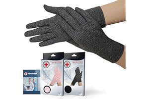 DR. ARTHRITIS Doctor Developed Full Length Arthritis Gloves/Copper Gloves/Compression Gloves, Doctor Written Handbook - Relief From Joint Symptoms, Raynauds Disease, Carpal Tunnel & Hand Conditions