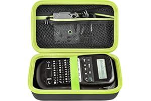 GWCASE Case Compatible with Brother PT-H110 PTH100LBXG1 PT-E110 Label Printer, Storage Holder Carrying Organizer for P-Touch Labeller, Label Tapes, Accessories (Box Only) -Black