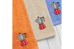 B BARCELOHOGAR Estuche 3 Paños de Cocina Cafetera