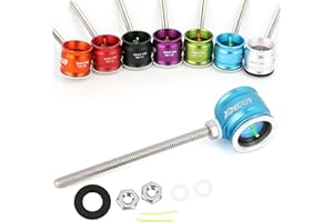 LIMAITY Archery Recurve Bow Sight Head 0.5/0.75/1.0 Optical Fiber Pin Aiming Point Aluminum Sight Suitable for Recurve Bow (Light Blue, Optical Fiber 1.0)