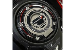 Resin Bike Adesivi Moto Compatibile con Yamaha Tracer 7 2021 Rosso. Protezione Tappo Serbatoio da Urti e Graffi. Adesivo Resinato Effetto 3D - Made in Italy