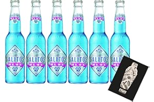 GREAT BRITISH TRADING LIMITED Salitos 6er Set Bier Salitos Blue Beer 6x 0,33L (5% Vol) inkl. Pfand MEHRWEG mit Mixcompany Grußkarte- [Enthält Sulfite]