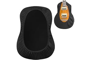 Musiin Customise Premium Black Guitar Dust Cover, Portable Sleeve Cover Protect Compatible with Gibson Fender Donner Guitars