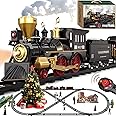 Train Set for Kids Remote Control Christmas Train Toys w/Steam Locomotive,Passenger Carriage & Luxury Tracks, Electric Trains w/Realistic Smoke,Sounds & Lights, Birthday Gift for Boys Girls 3 4 5 6 7…