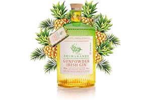 DRUMSHANBO GUNPOWDER - Brazilian Pineapple - Gin - Origine : Irlande - 43% Alcool - Idéal en cocktail - Notes d'Ananas - 70 cl