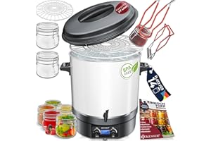 KESSER® Macchina per conserve da 2000W capacità 27L con display LCD Bollitore per vin brulé Dispenser erogatore per bevande calde, bianco