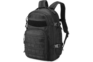 HUNTVP Tactical Backpack Mens, Military Backpacks 30L, Molle Rucksack Hiking Daypack Rucksacks for Men for Cycling, Camping, Motorcycle, Running, Working, Outdoor