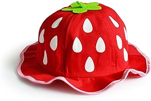UltraKey Chapeau de Seau, Chapeau de Fraise pour Enfants, Garçons Filles Chapeau de Soleil
