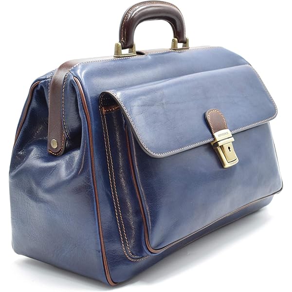 Borsa Medico In Vera Pelle Toscana - Doppio Fondo E Chiusura A Chiave, Made In Italy - Foto 7