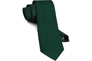 Gusleson Classic 3.15"（8cm） Men's Solid Color Necktie Wedding Business Tie + Gift Box