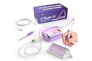 Picmondoo E Painter Diamant Painting Stift mit Akku & USB-C, Elektrischer Diamond painting Stift, Flüsterleise Vakuum-Pumpe, Epainter Zubehör zum Setzen von AB-Steinen ohne Wachs (Lila)