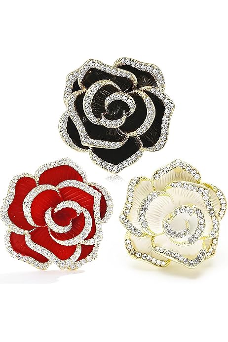 Spilla Di Cristallo A Forma Di Tigre - Accessorio Retrò Per Cappotti, Borse, Abbigliamento - Foto 5