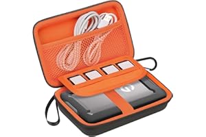 Lacdo Estuche de Transporte para Disco Duro para SanDisk Professional G-Drive ArmorATD – Rugged Portable HDD USB-C USB 3.2 Gen 1 - SDPH81G 1TB 2TB 4TB 5TB EVA Bolsa Protectora de Transporte, Naranja