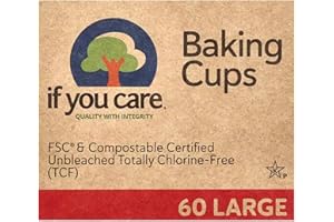 If You Care En forma de espalda, certificado FSC, no blanqueado, grande, 60 piezas