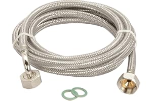 SANI-FLEX Waschmaschinenschlauch DN8 Edelstahl Spülmaschinenschlauch 3/4'ÜM x 3/4'ÜM Aquastop Panzerschlauch 1,5m - 5m Trinkwasser deutscher Qualitätsschlauch, Schlauchlänge:250cm