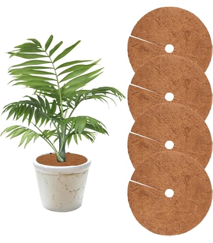 3 Stück Kokosfasermatten Als Mulchscheiben Für Pflanzen – Unkrautschutz & Wasserspeicherung, 46 Cm
