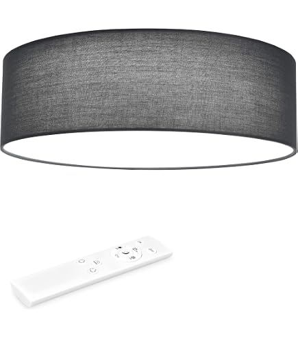 QAZQA Lampada da soffitto fira - Moderno - Plastico - Grigio - Tondo