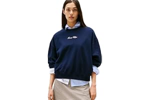 Tommy Hilfiger Classic Script Terry Sweatshirt Ww0ww48269 Sudadera sin Botones Mujer (Pack de 1)