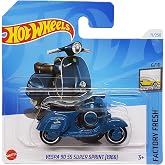 Hot Wheels - Vespa 90 SS Super Sprint [1966] - Factory Fresh 6/10 - HTD23 - Short Card - Motosiklet - Koyu Mavi - Mattel 2024