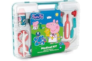 Chicos - Maletín Médico Peppa Pig | Juego de imitación con 10 Accesorios para niño niña | Regalo Ideal para Practicar Sus Actividades Preferidas en Cualquier Parte | A Partir de 3 años (87020)