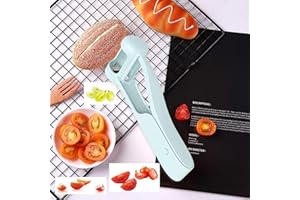 Quincry Grape Cutter for Toddlers, Grape Slicer for Baby, Cherry Tomato Slicer Kitchen Gadget,Creative Small Tool Fruit Slicer, Stainless Steel Kitchen Gadget Fruit Slicer Blue (Blue)