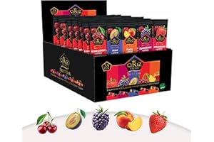 ÇEREZ PAZARI Cerez Pazari Dried Fruit Roll Ups, 25g x 35 pack Snacks Variety Pack for Kids, Vegan Real Fruit Bars, Healthy Snacks with Strawberry, Blackberry, Plum, Sour Cherry and Peach