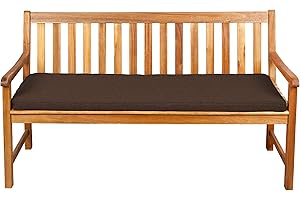 ‎GUTEKISSEN Gutekissen® Sitzkissen für Bank, Gartenschaukeln, Sitz, glatt. FK5 (160x50x5, Braun)