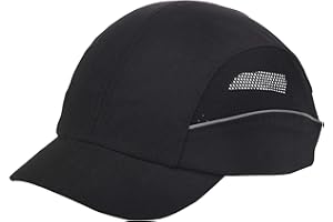 Ultimate Industrial HPBC_PREM-BLACK Deluxe Vented Bump Cap